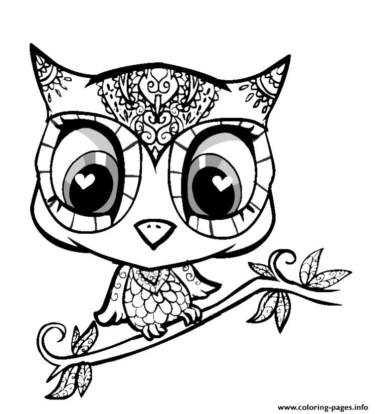 Animal Cute 2017 Coloring Pages Printable