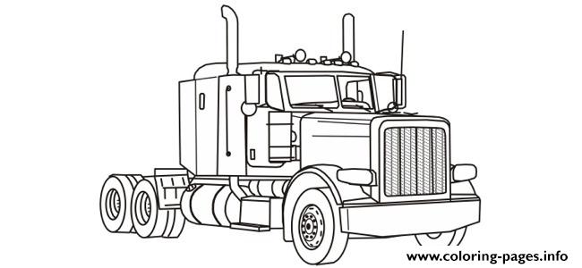Gambar Truck Coloring Page Printables Apps Kids Color Number Printable 