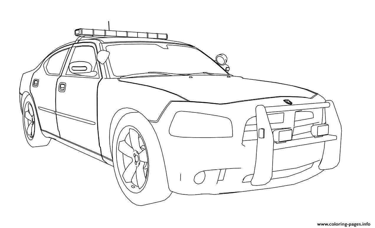 Dodge Charger Car Coloring Pages Printable Cars
