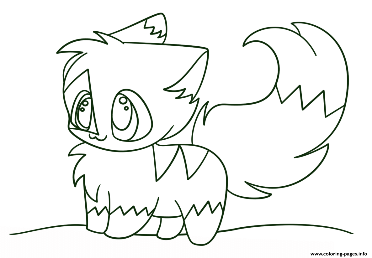 Kawaii Chibi Cat Coloring Pages Printable Minecraft