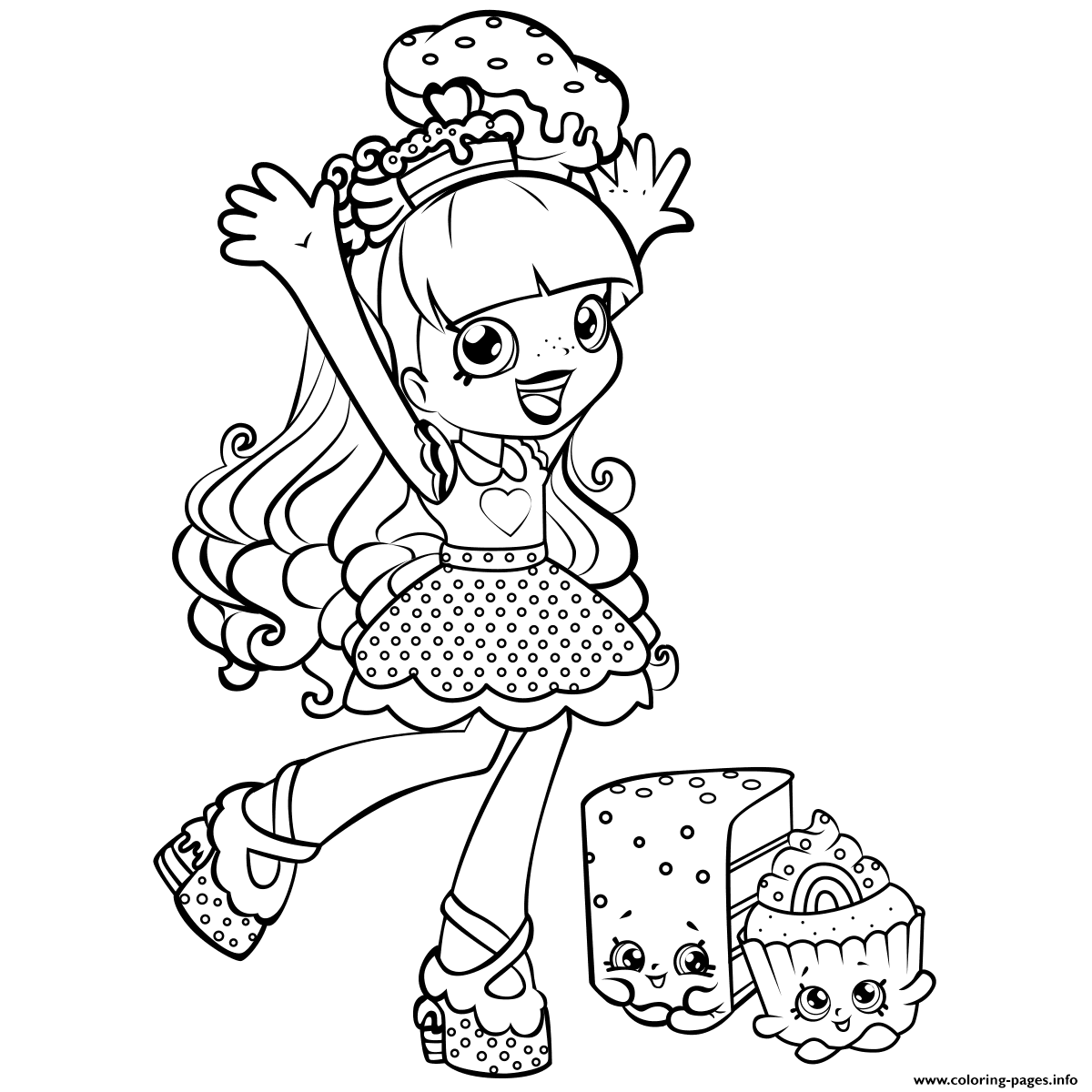 Shopkins Shoppies Coloring Pages Printable