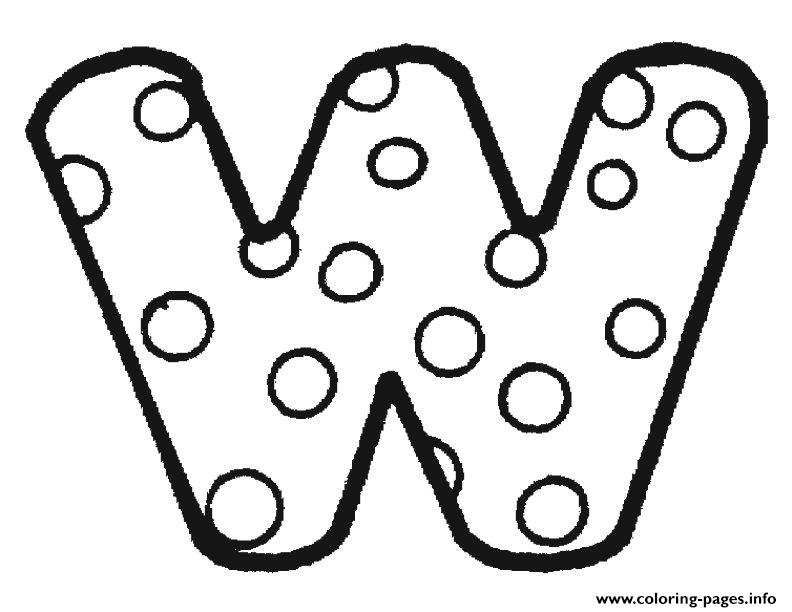 Printable Bubble Letter W Printable Word Searches
