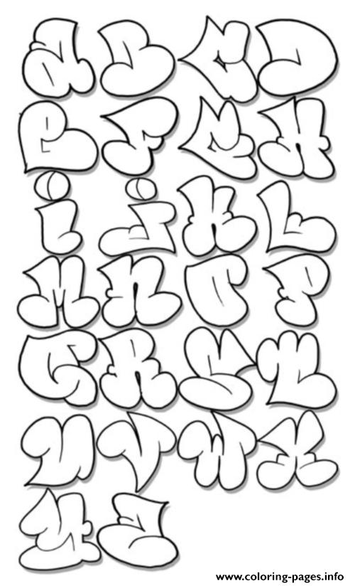 Tagging Alphabet Bubble Letters Coloring Pages Printable