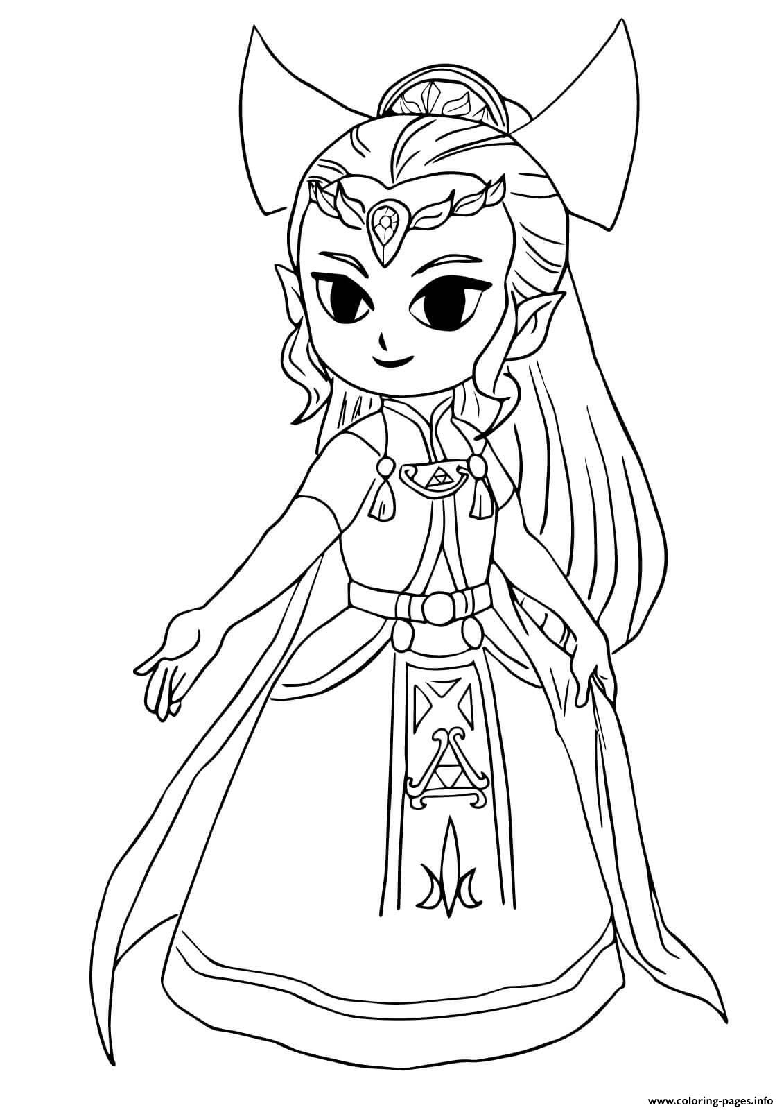 Gambar Legend Zelda Swords Coloring Pages Printable Di Rebanas Rebanas