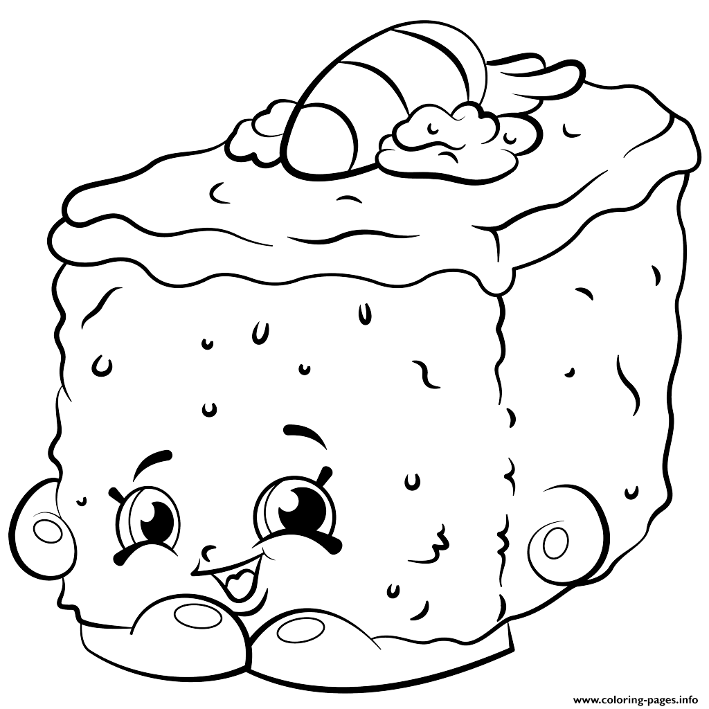 Bakery Carrie Carrot Cake Shopkins Season 2 Coloring Pages Printable