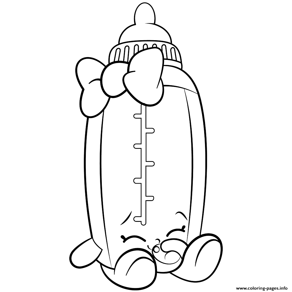 Baby Bottle Dribbles Shopkins Season 2 Coloring Pages Printable 8