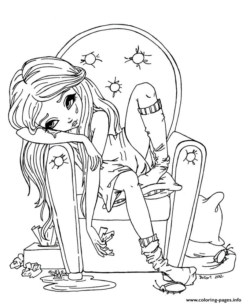 Best Lisa Frank Is Sad Dont Cry coloring pages