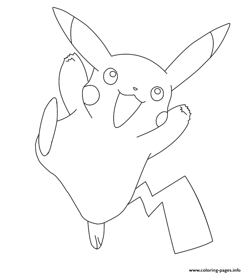 Pikachu Pokemon Coloring Pages Printable