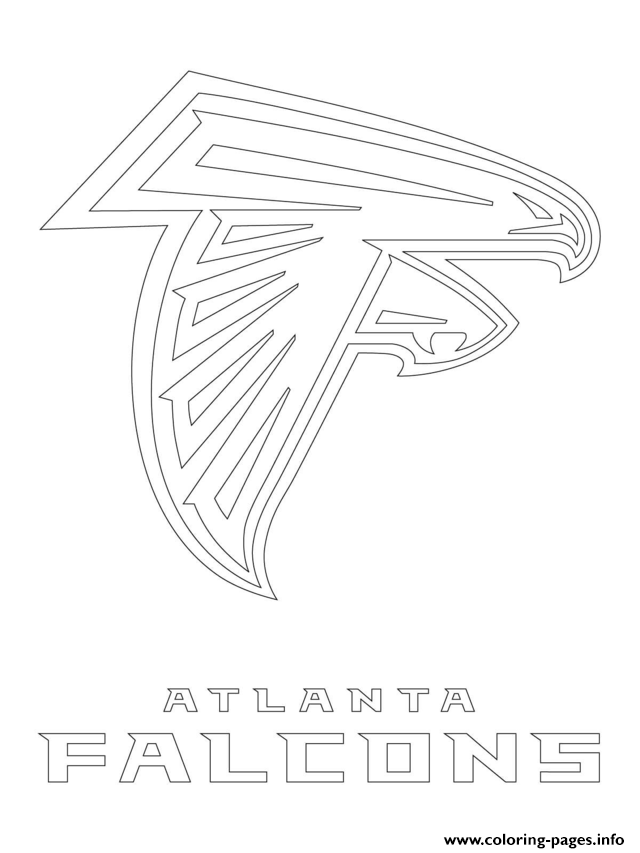 Atlanta Falcons Logo Football Sport Coloring Pages Printable
