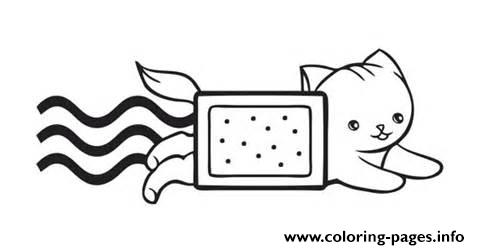 Beautiful Nyan Cat Coloring Pages Printable