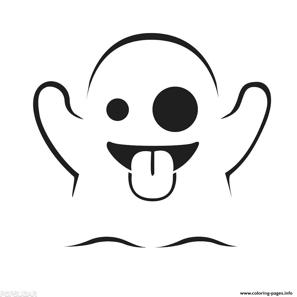 Emoji Ghost coloring pages Print Download 545 prints