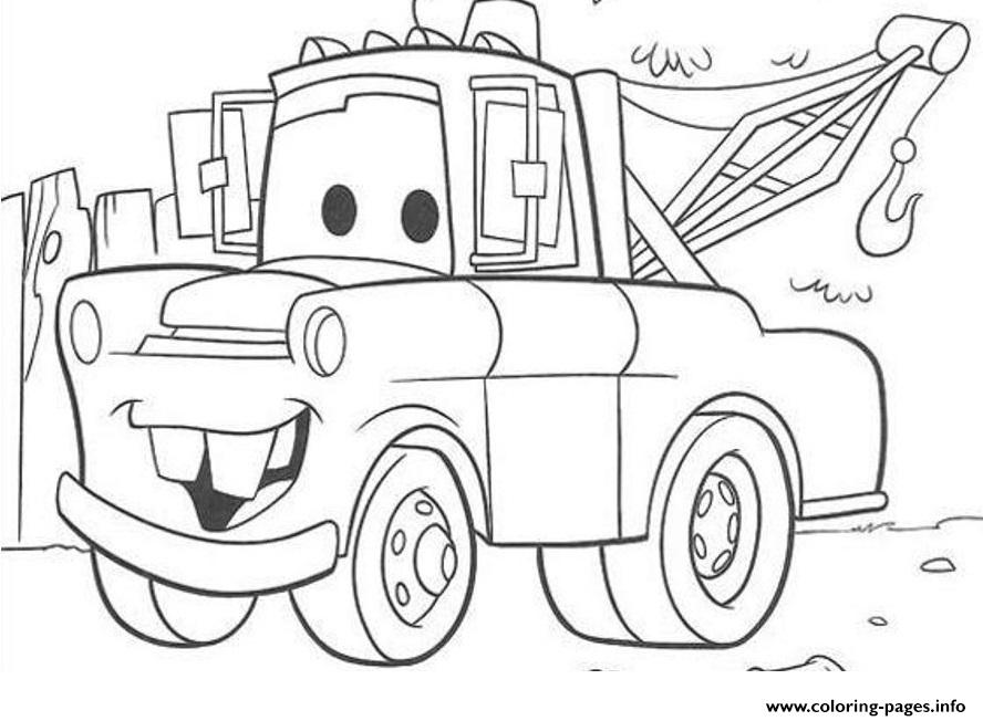 Disney Cars Mater Coloring Pages Printable