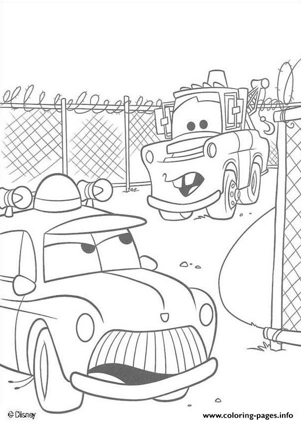 Mater Tall Tales Disey Cars 2 Coloring Pages Printable