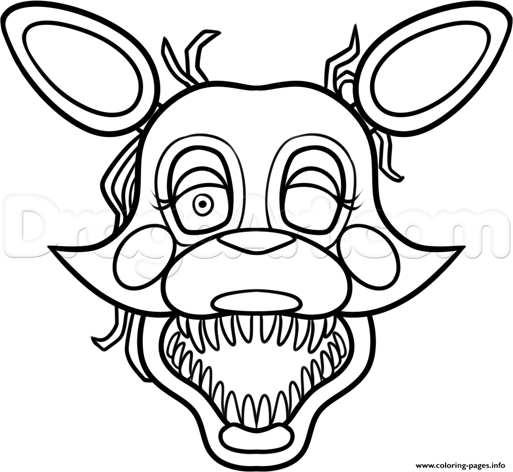 Mangle From Five Nights At Freddys 2 Fnaf Coloring Pages
