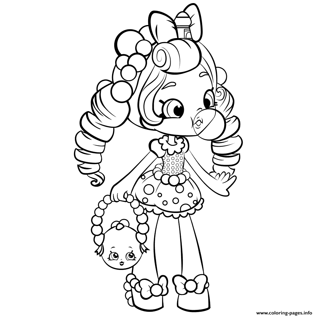 Shopkins Shoppies Doll Coloring Pages Printable