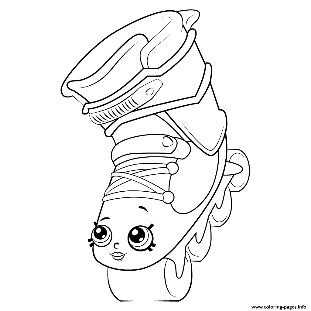 Shopkins Coloring Pages Free Printable Rollerblades Season 5 Peppermint Candy