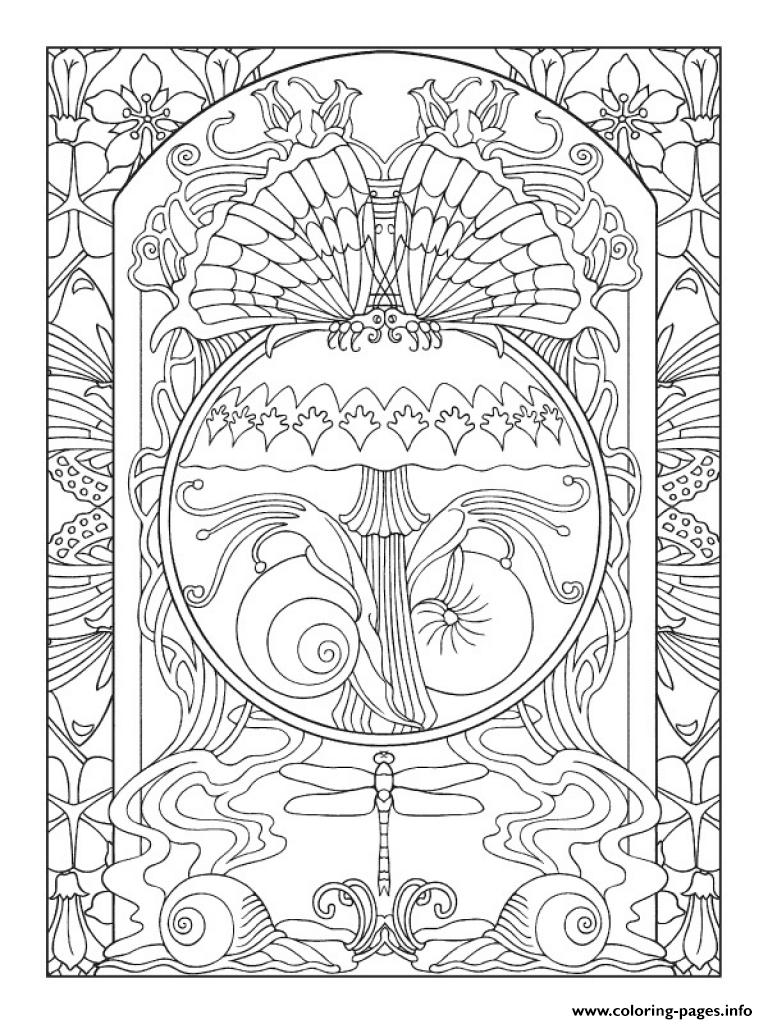 Art Anti Stress Adult Nature Zen Coloring Pages Printable