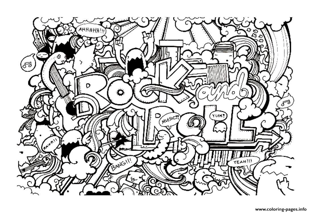 Adult Doodle Art Doodling 8 Coloring Pages Printable