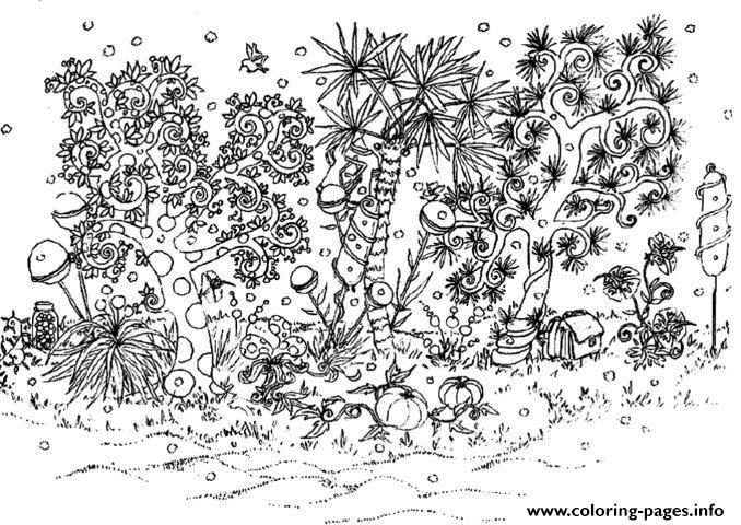 Adult Garden Coloring Pages Printable