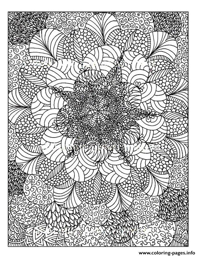 Adult Zen Anti Stress Anti Stress To Print Coloring Pages