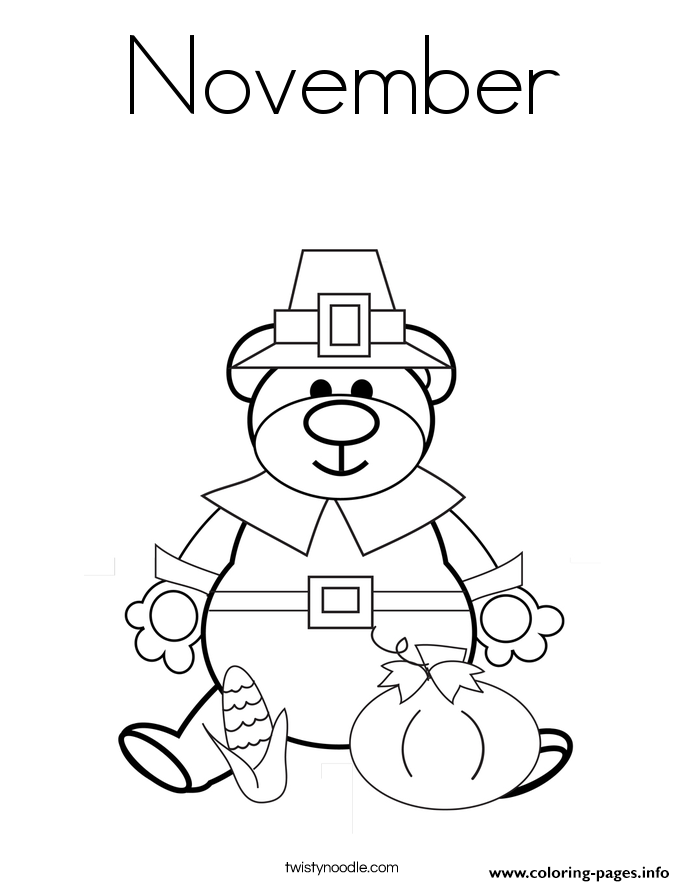 Thankful November Coloring Pages Printable Adults