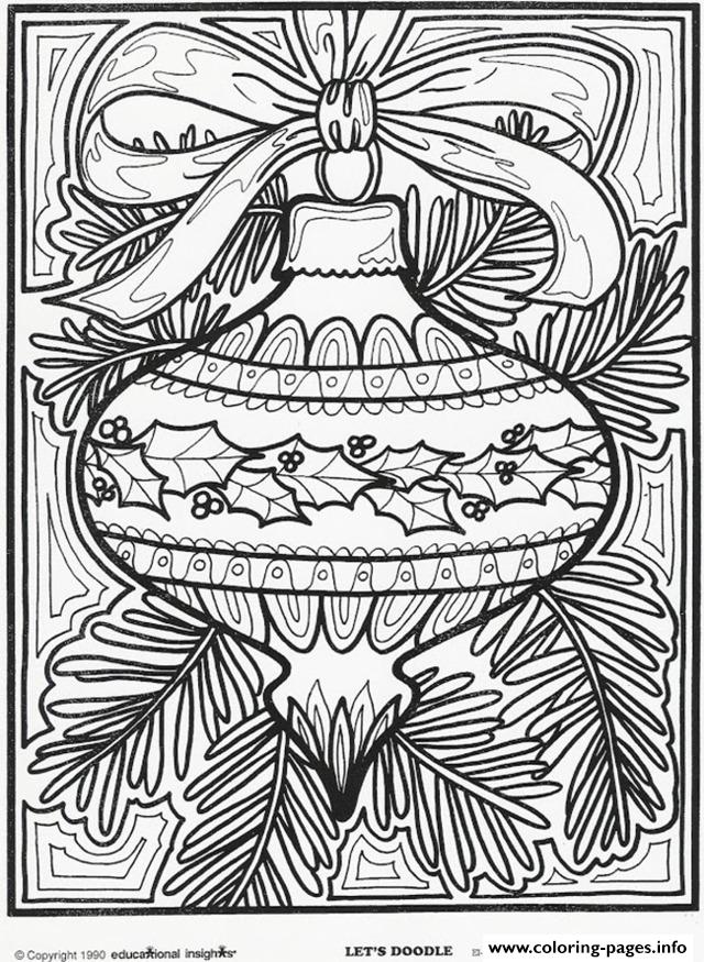 Christmas Ornament For Christmas Coloring Pages Printable
