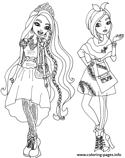 Holly Poppy Hair High Coloring Pages Printable Print Download