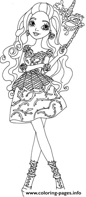 Briar Beauty Thronecoming High Coloring Pages Printable