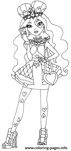 Lizzie Hearts High Coloring Pages Printable