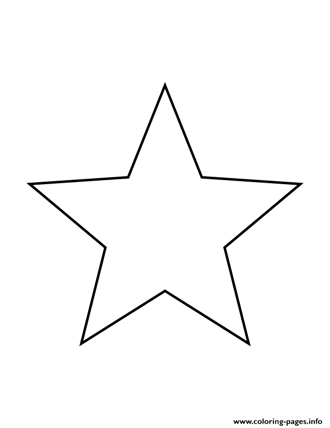 Christmas Star Stencil Coloring Pages Printable