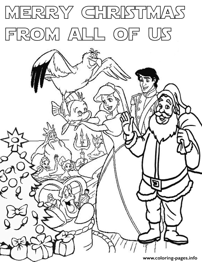 disney princess christmas coloring pages Christmas coloring pages