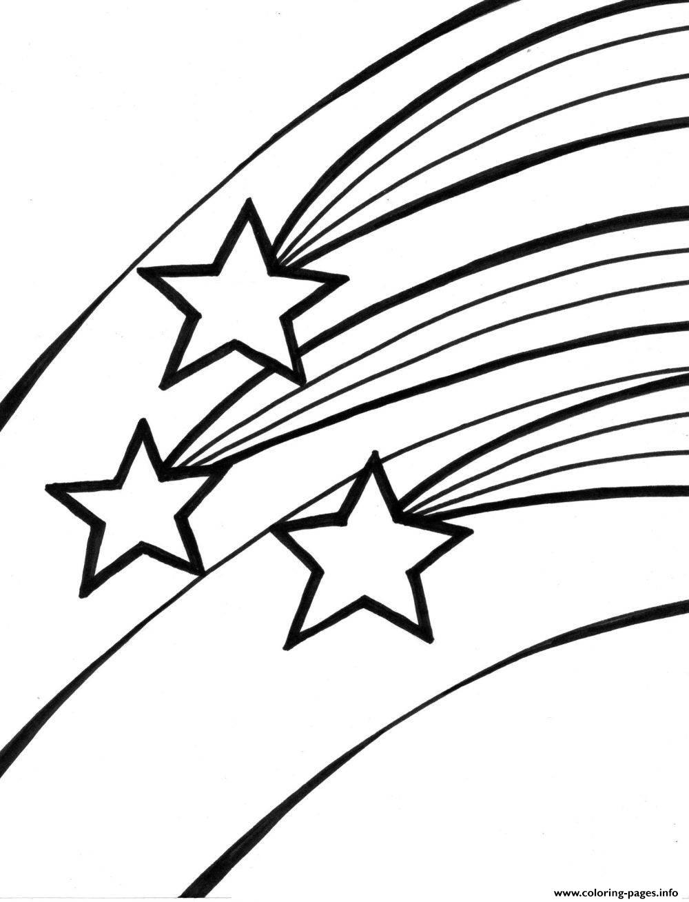 Shooting Stars For Kids coloring pages