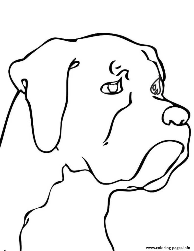 Dog Head S37dc Coloring Pages Printable