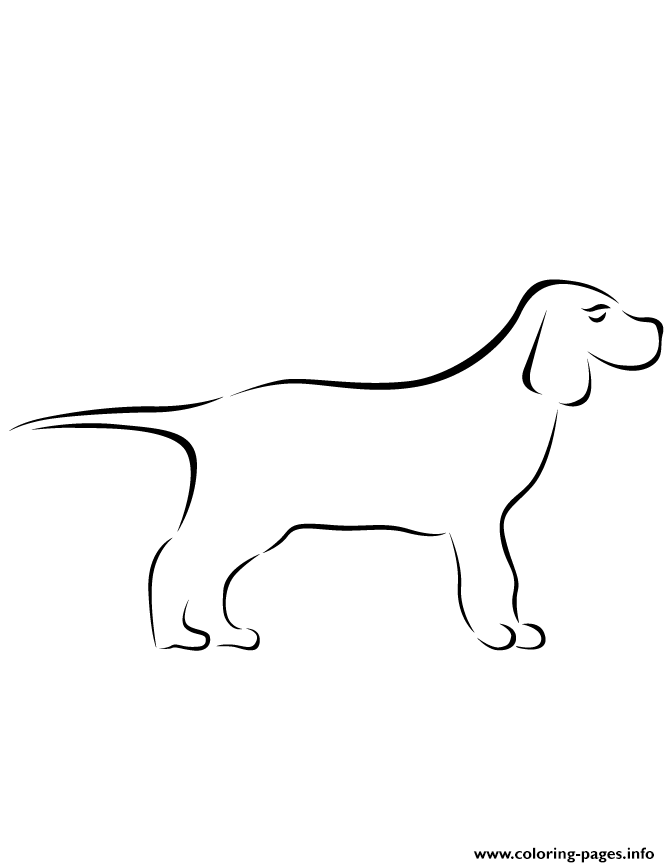 Dog Toddlers Simple Coloring Pages Printable Dogs