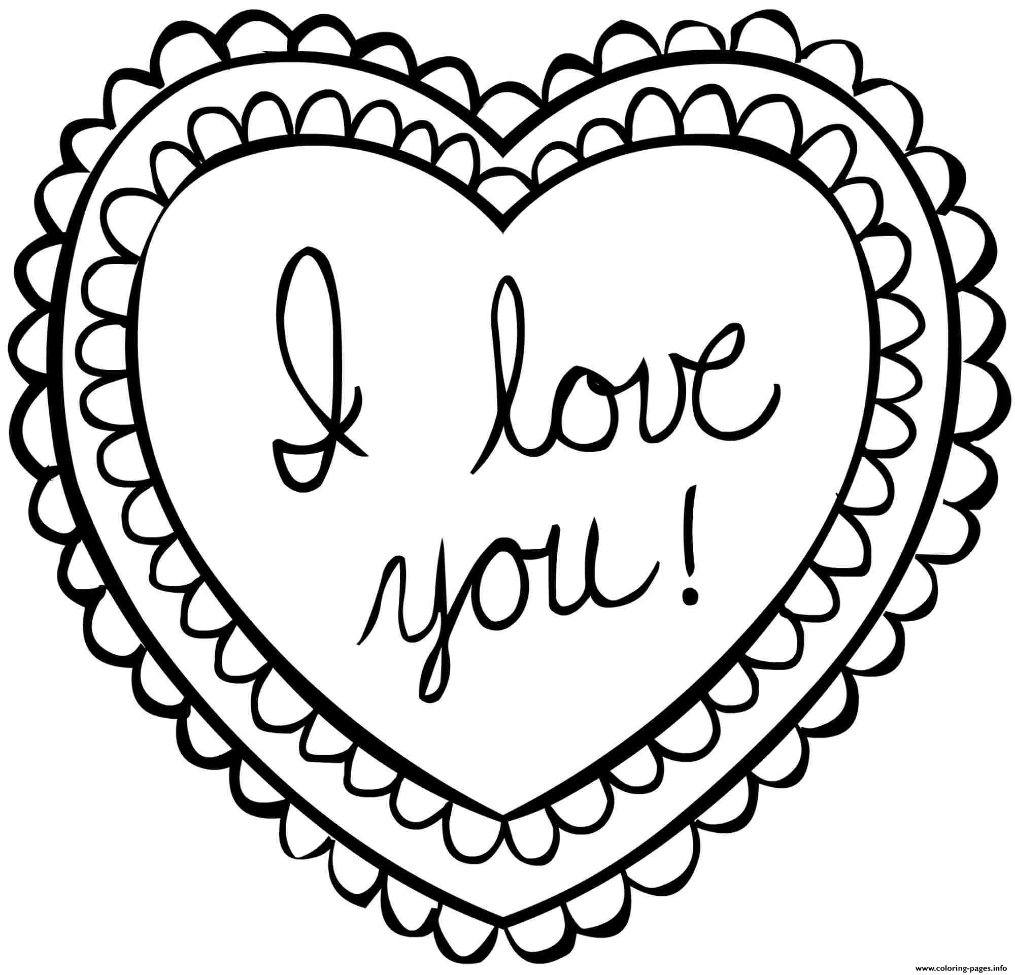 Valentine Coloring Page