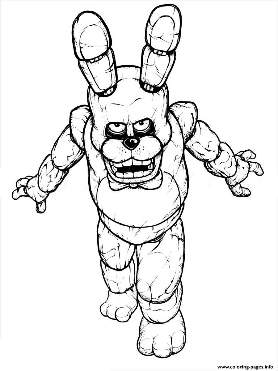 Fnaf Freddy Five Nights At Freddys Free To Print Coloring Pages Printable