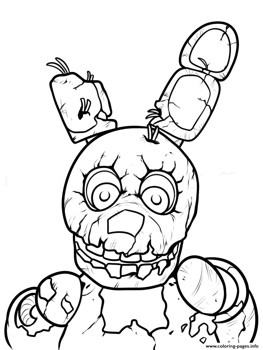 Freddy Five Nights At Freddys Printable Coloring Pages Printable