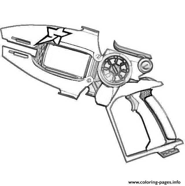Slugterra Gun Coloring Pages Printable Pdf