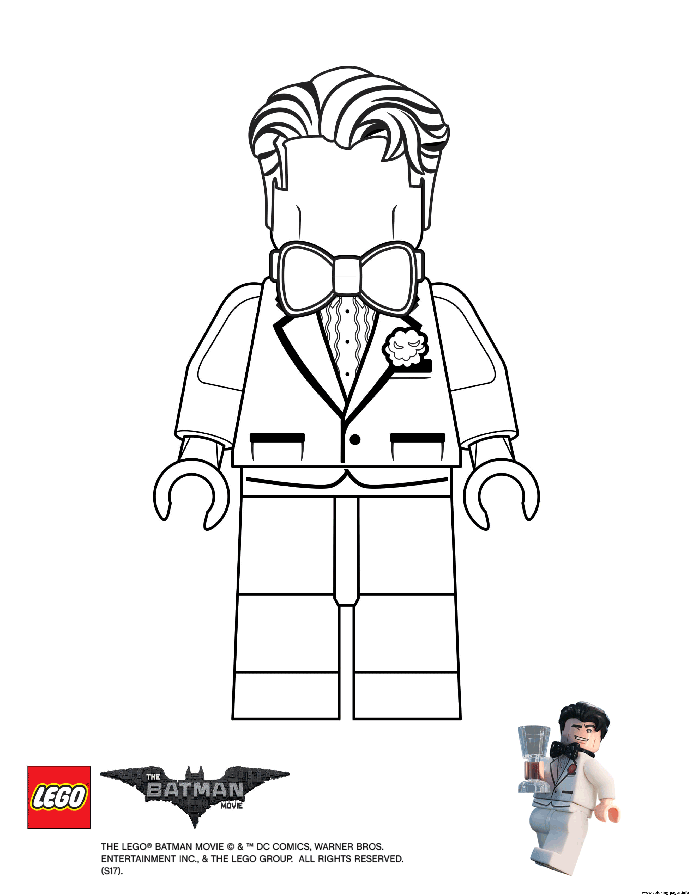 Bruce Lego Batman Movie Coloring Pages Printable