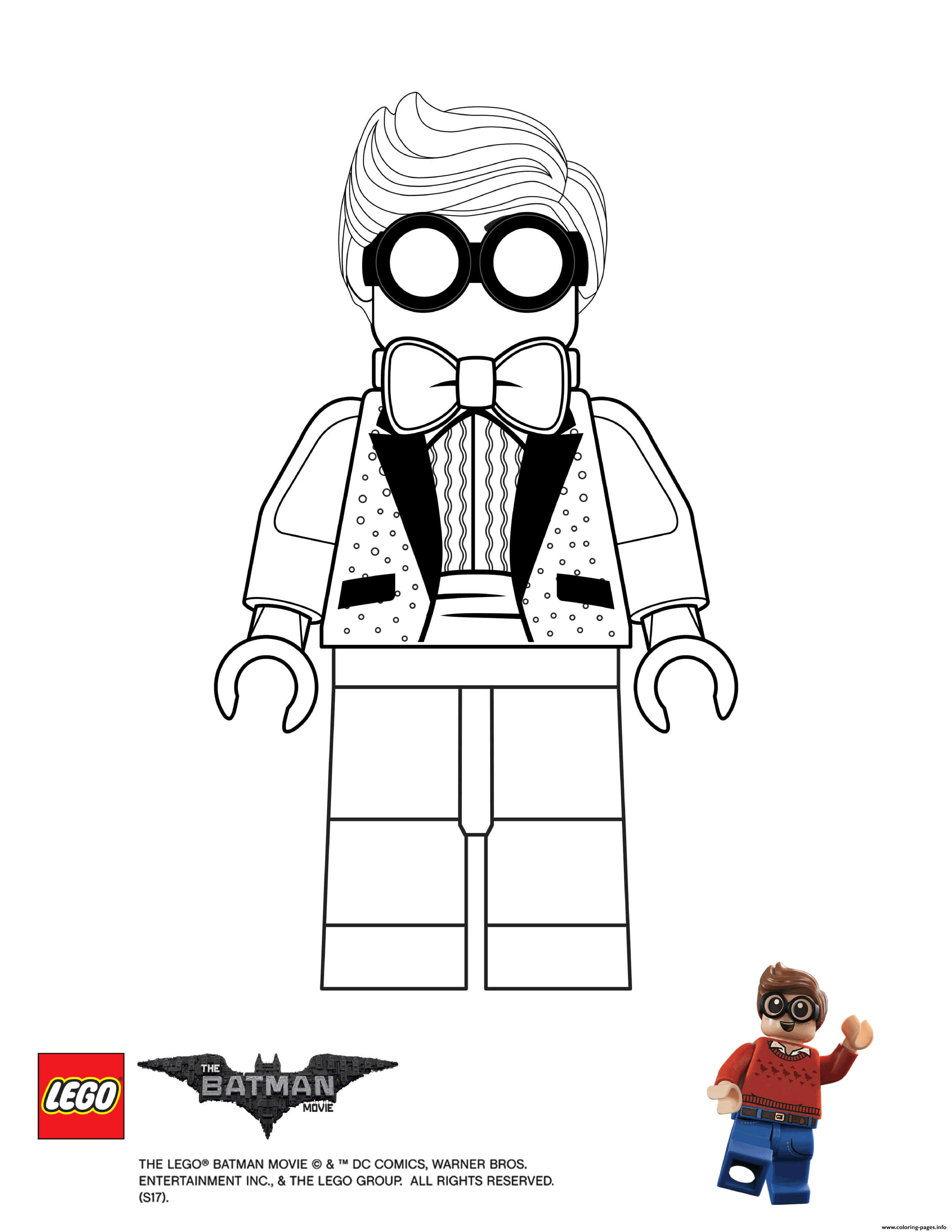 Dick Grayson Lego Batman Movie Coloring Pages Printable Print Download