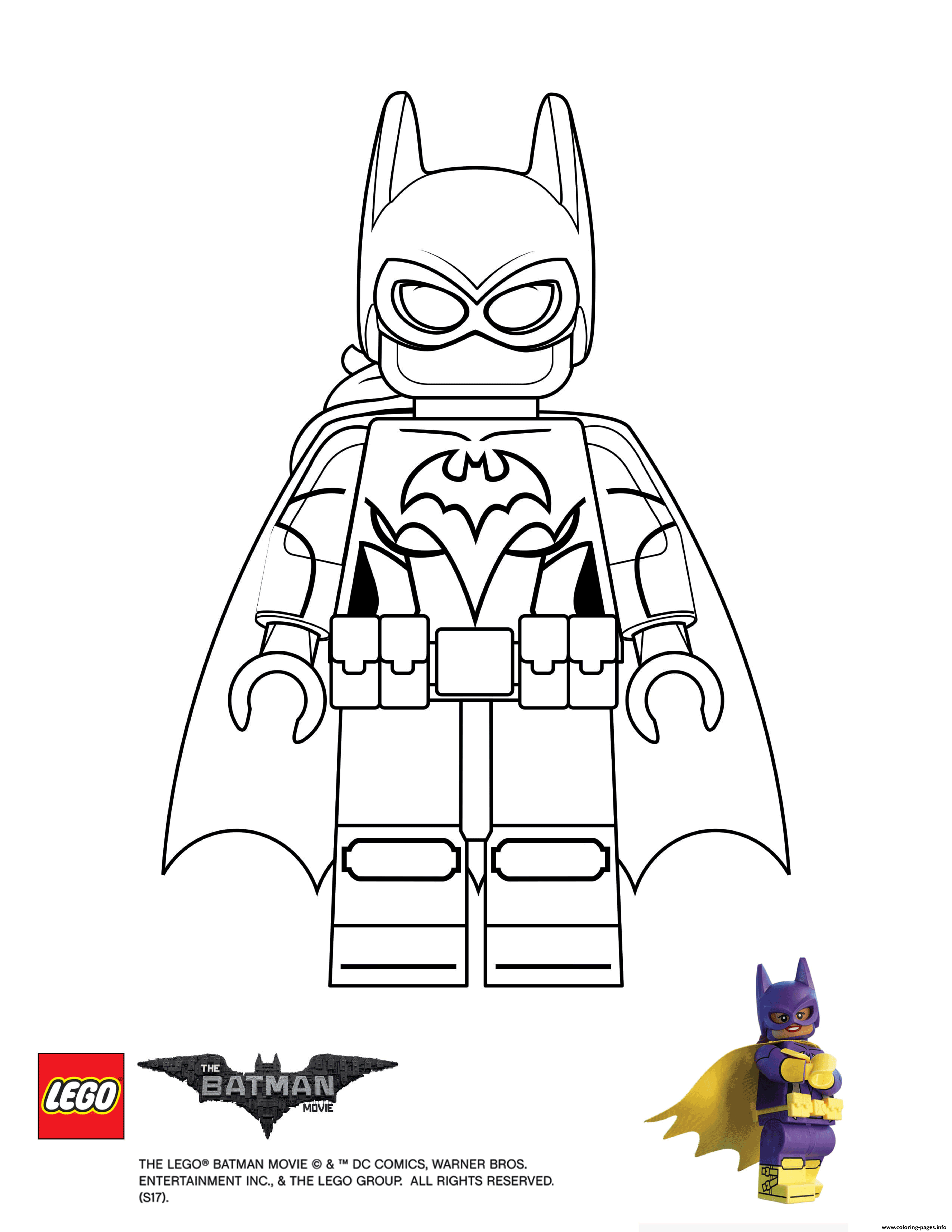 Batgirl Lego Batman Movie Coloring Pages Printable Easy