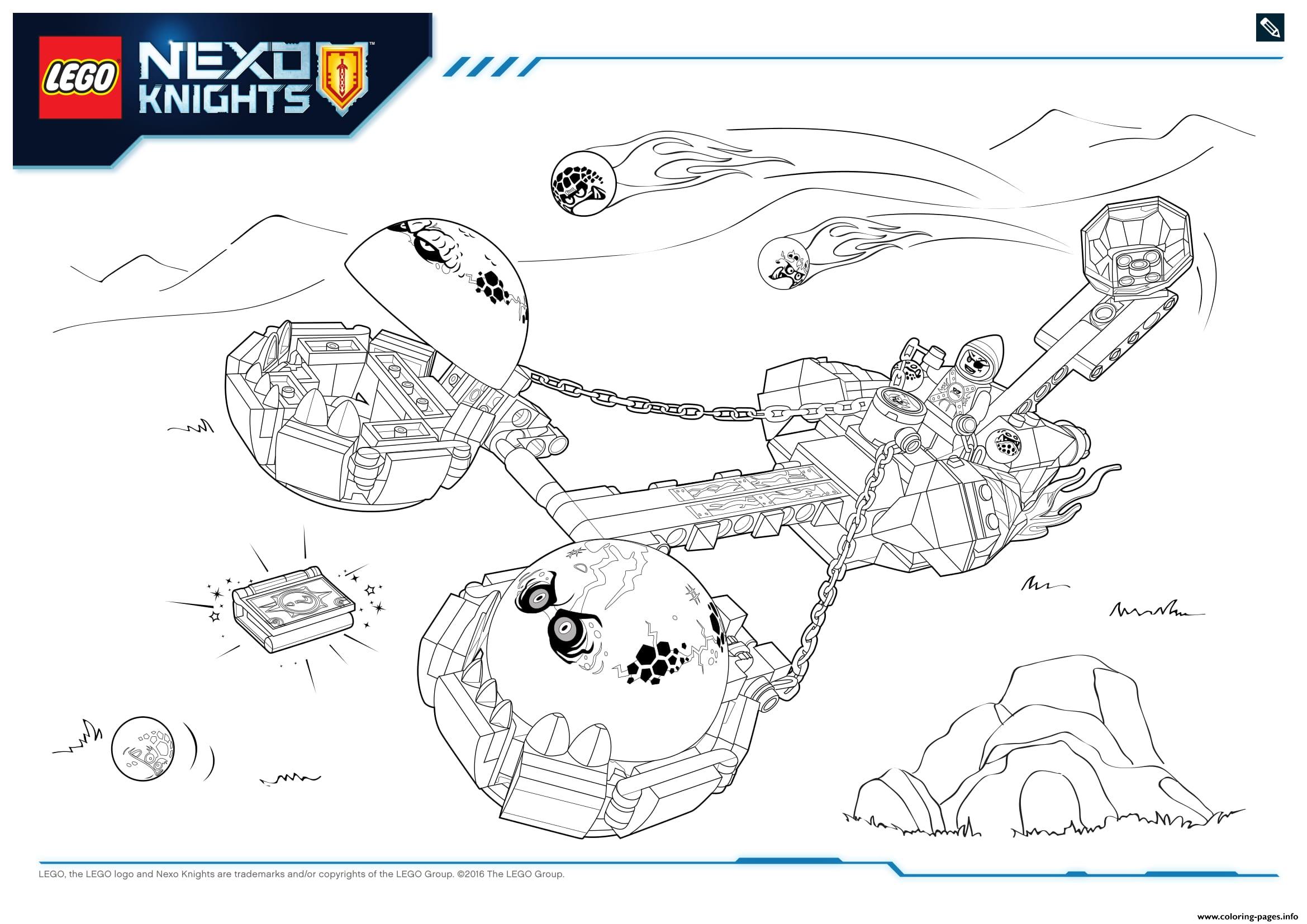 Lego Nexo Knights Monster Productss 2 Coloring Pages Printable