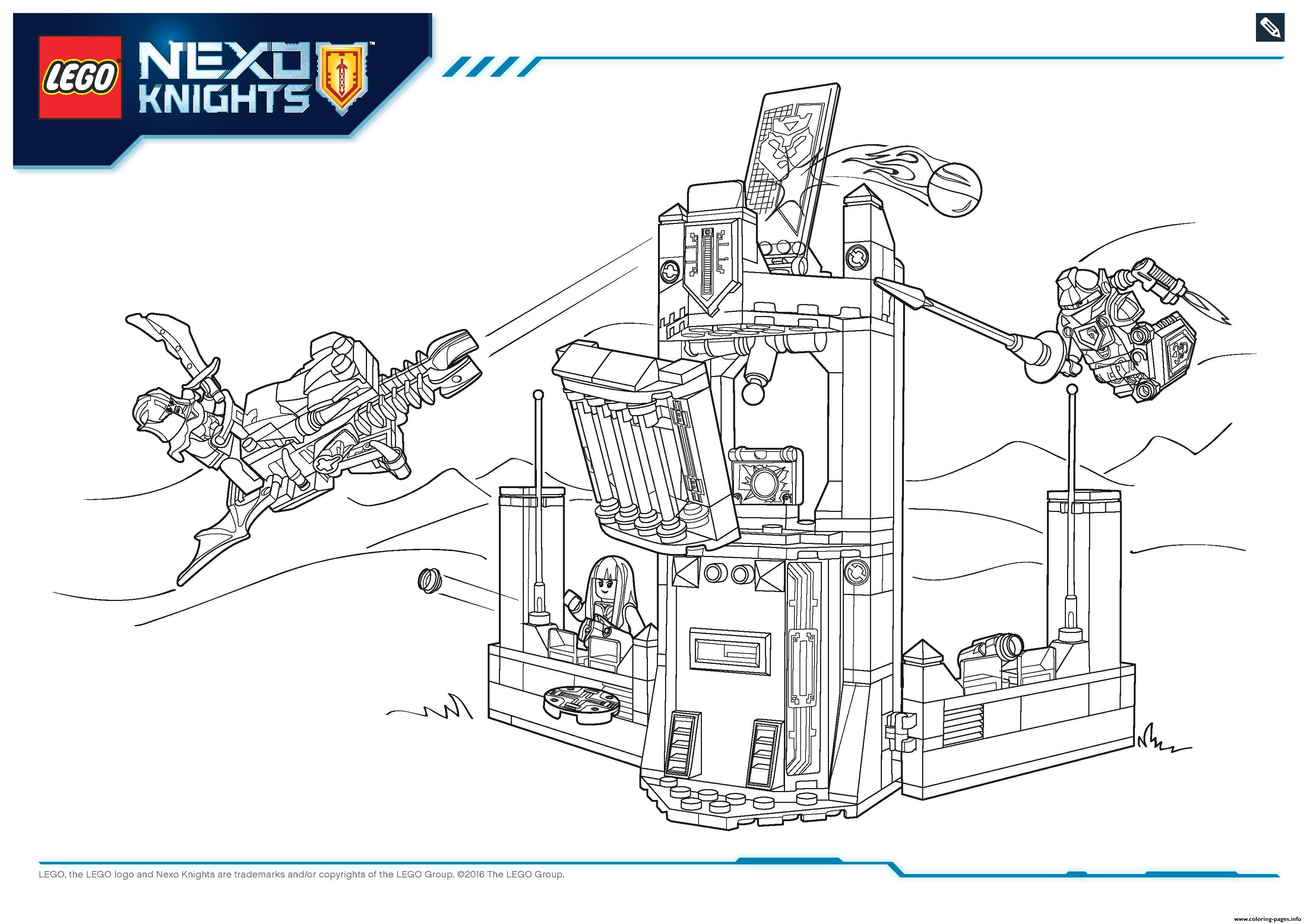 Lego Nexo Knights File Page6 Coloring Pages Printable