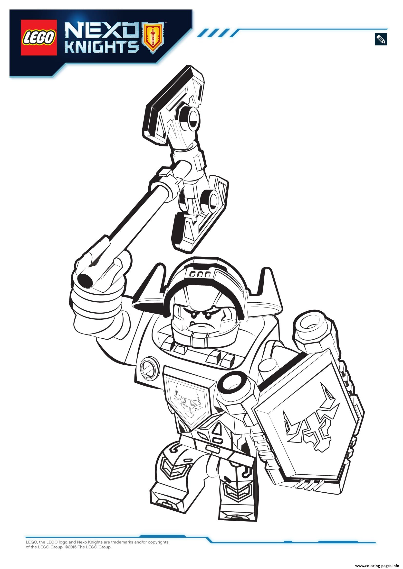 Lego Nexo Knights Axl 1 coloring pages