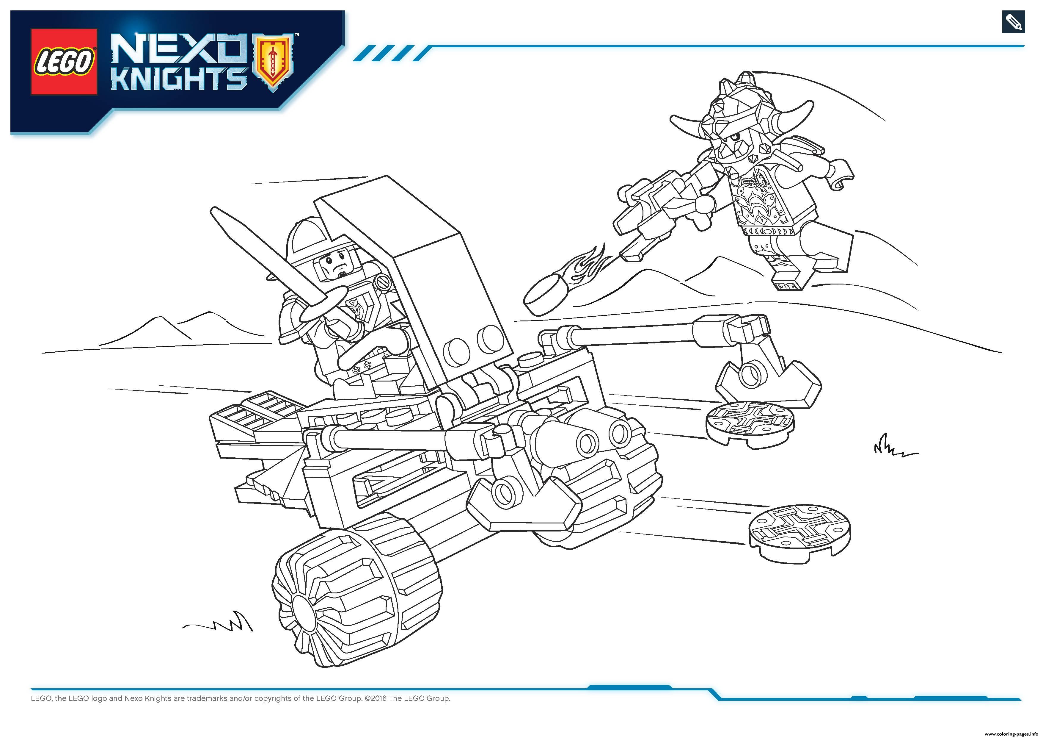 Lego Nexo Knights File Page2 Coloring Pages Printable