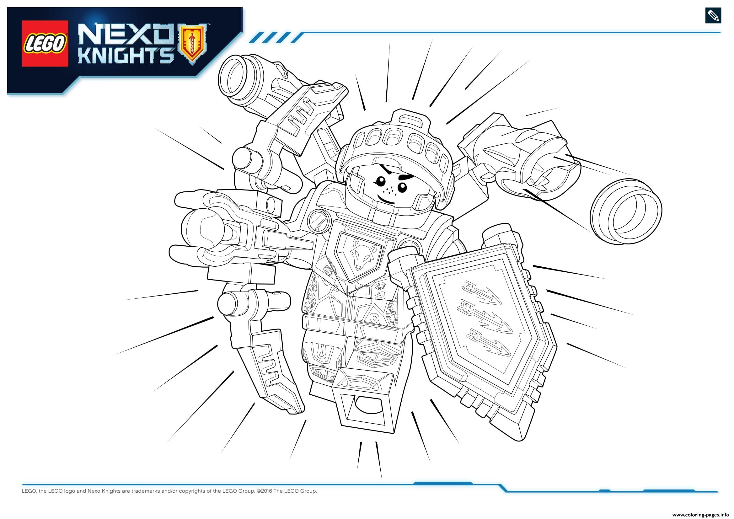 Lego Nexo Knights Ultimate Knights 3 Coloring Pages Printable