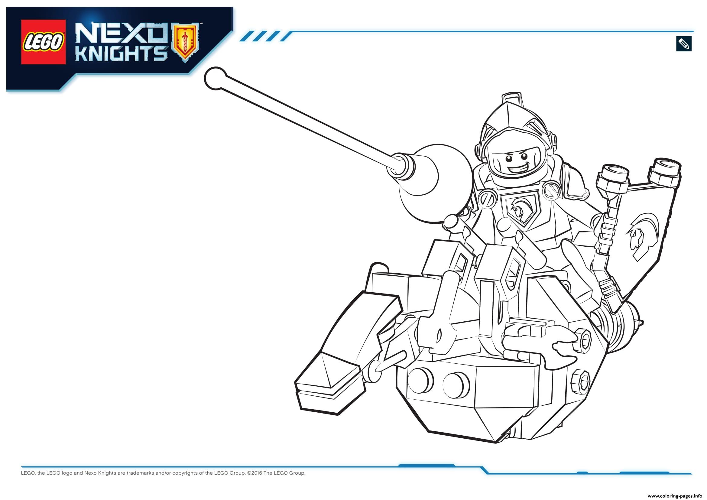 Lego Nexo Knights Lance 1 Coloring Pages Printable