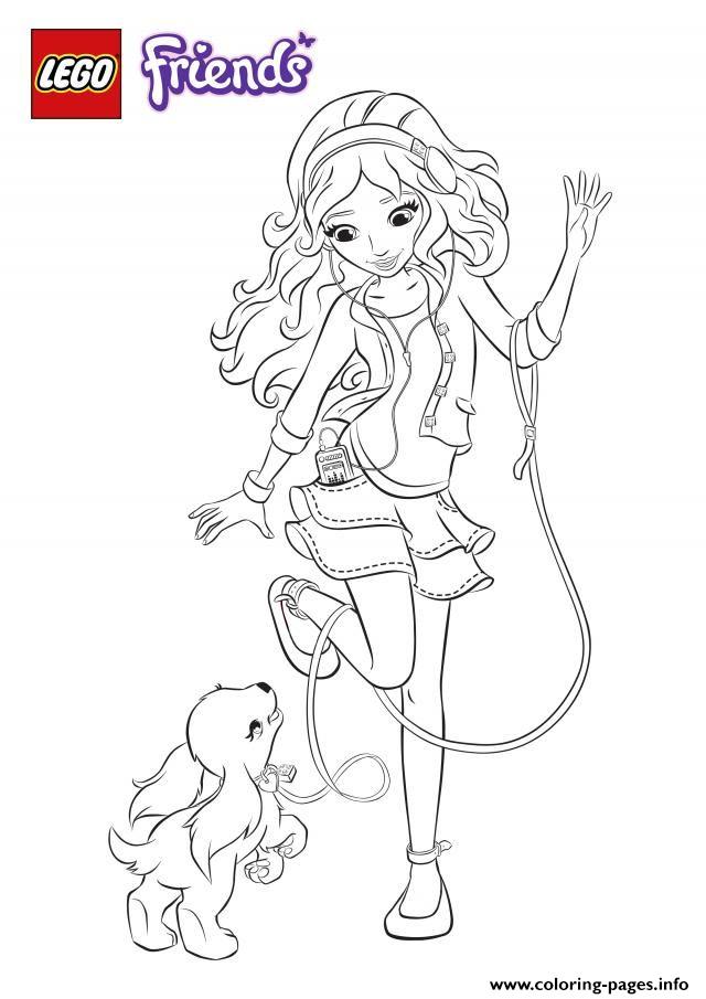 Lego Friends Dog Coloring Pages Printable
