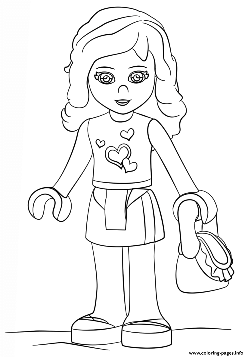 Lego Friends Olivia Girl coloring pages Print Download 302 prints