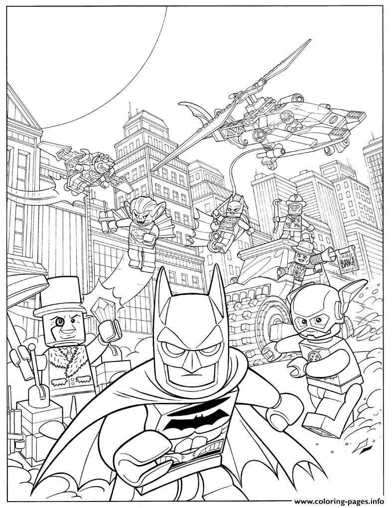 Lego Batman Fash Action Movie 2017 Coloring Pages Printable